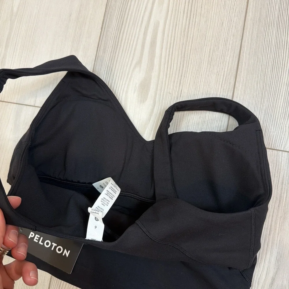 NWT Lululemon x Peloton Align Tank Top Black‎ Size 6 Built In Padded Bra